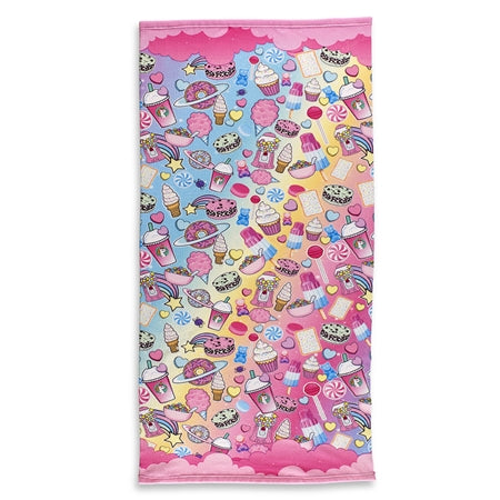 DISTRESSED PLANET SWEETS BEACH TOWEL