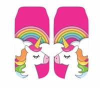 UNICORN WITH RAINBOW ANKLE SOCKS