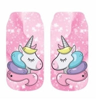 PEACH UNICORN ANKLE SOCKS