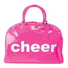 LARGE HOT PINK "CHEER" SCHLEPP BAG