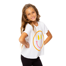 Load image into Gallery viewer, 3 COLOR SMILEY FACE TEE SHIRT
