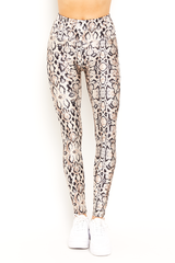 NUDE SNAKE SKIN LEGGINGS