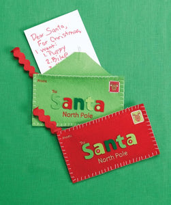 LETTER TO SANTA KEEPSAKE FELT ORNAMENT